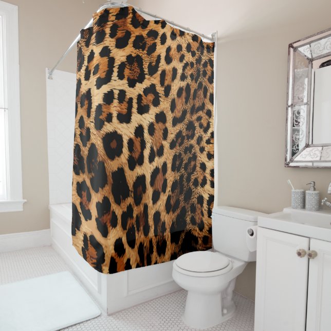 Feline Freckles Shower Curtain (In Situ)