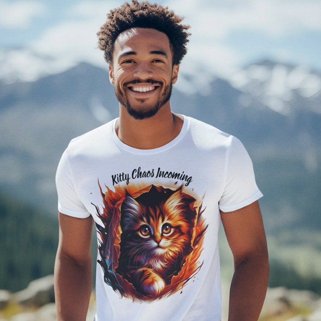 Feline Frenzy: Kitty Chaos Incoming! T-Shirt (Creator Uploaded)