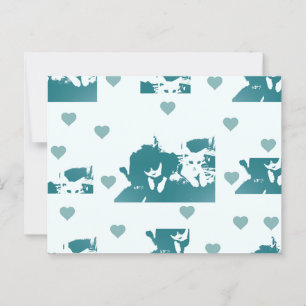 Feline friends. postcard