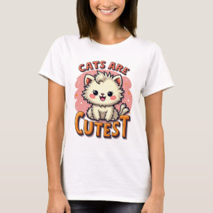 Feline Fun Forever-Cat  T-Shirt