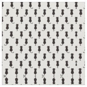 Feline Fun Forever Whimsical Cats Black Cat Motif Fabric