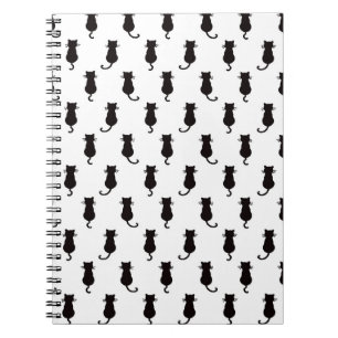 Feline Fun Forever Whimsical Cats Black Cat Motif  Notebook