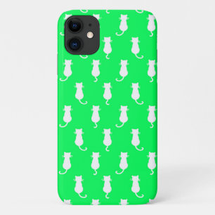 Feline Fun Forever Whimsical Cats Green Case-Mate iPhone Case