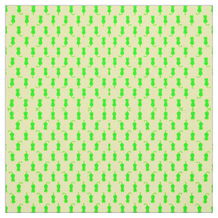 Feline Fun Forever Whimsical Green Cats Yellow Fabric