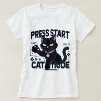 Feline Gamer | Cute Kitty Gaming Design T-Shirt