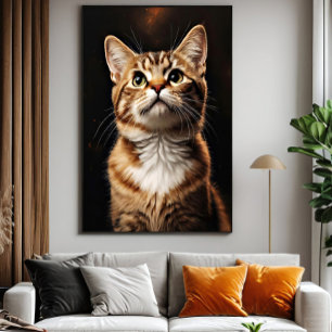 Feline Gaze Canvas Print