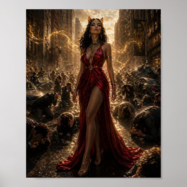 Feline Goddess of Influence Poster (Front)