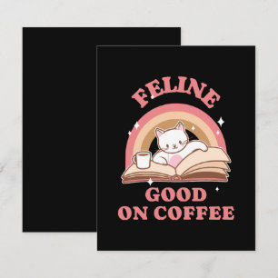 Feline Good on Coffee Enclosure Card