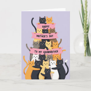 Feline Grandmothers Day Card