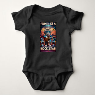 Feline like a Rock Star Baby Bodysuit