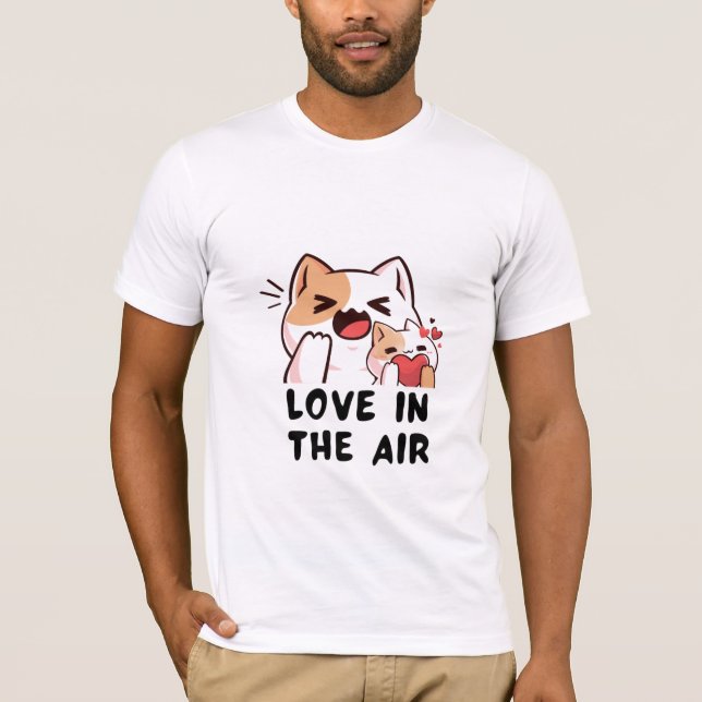 Feline Love Floating T-Shirt (Front)