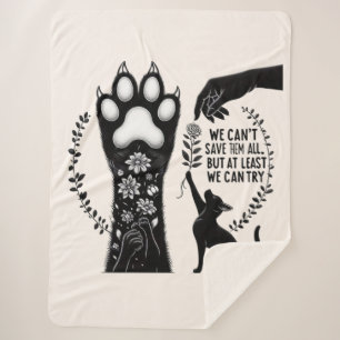 Feline Lover's Delight Sherpa Blanket