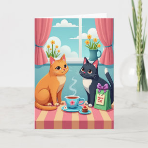 Feline Mothers Day Gathering Card