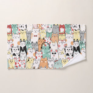 Feline Music Ensemble Bath Towel Set