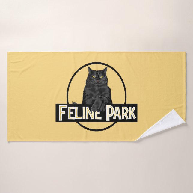 Feline Park Bath Towel (Bath Towel)