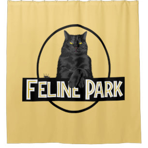 Feline Park Shower Curtain