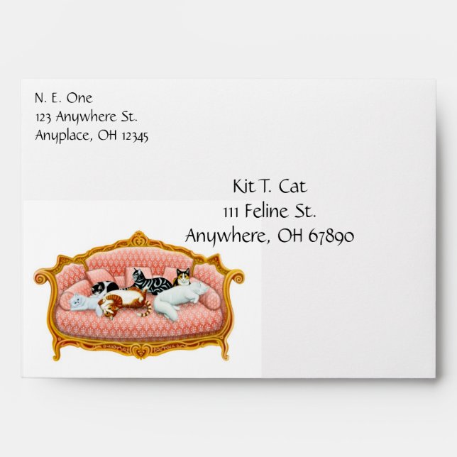Feline Royalty Envelope (Front)