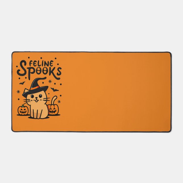 Feline Spooks Desk Mat (Front)