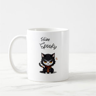 Feline Spooky Halloween mug for cat lovers