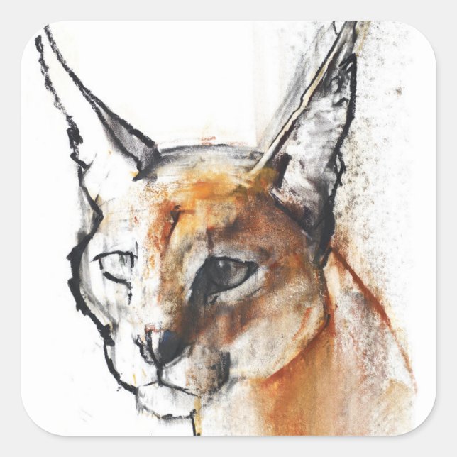 Feline Square Sticker (Front)