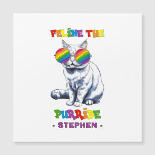 Feline The Purride - Cool Pride Cat LGBTQ