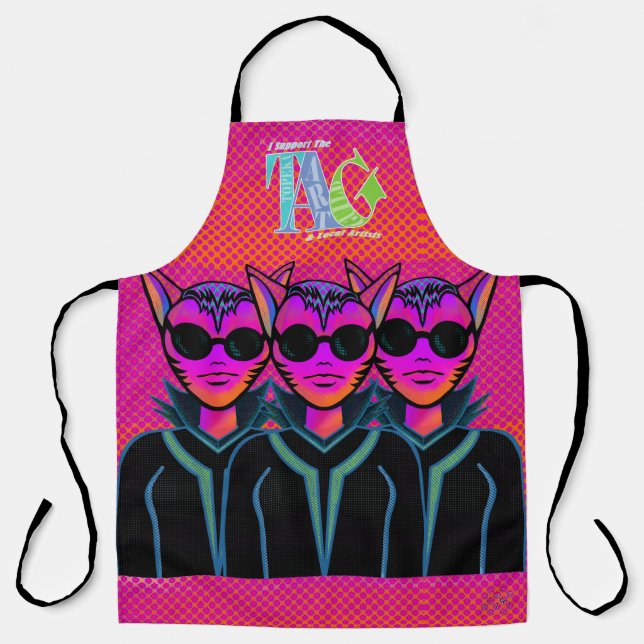 Feline trio apron (Front)