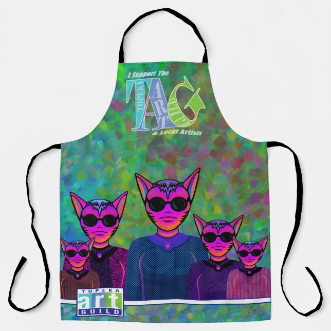 Feline trio apron (Front)