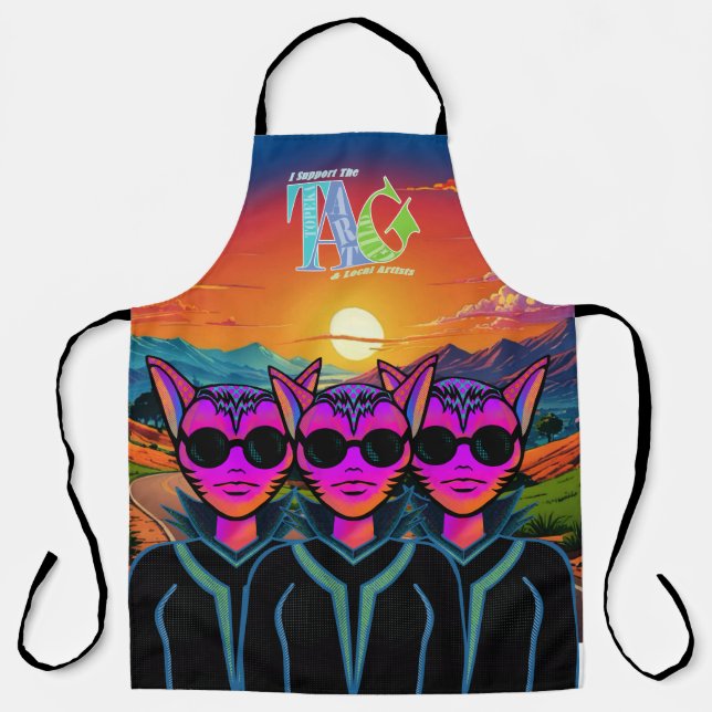 Feline trio apron (Front)