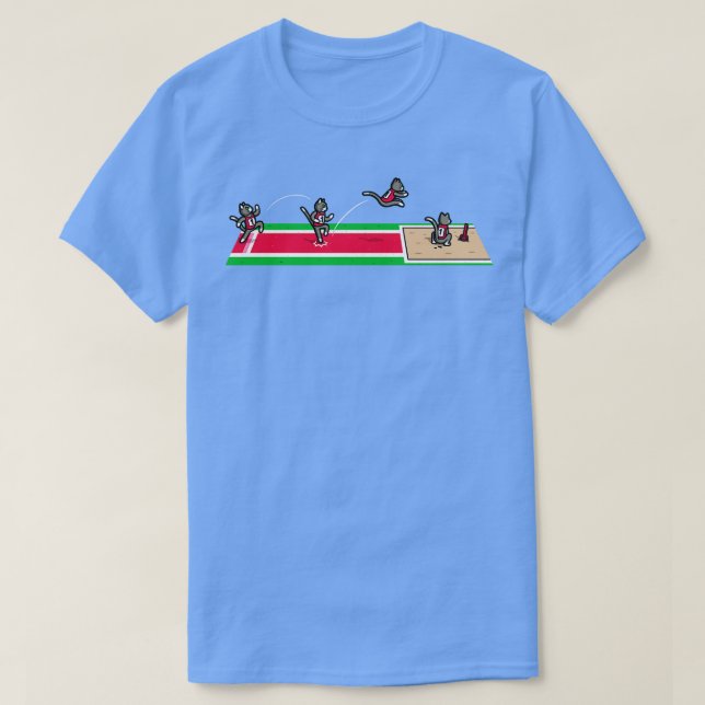 Feline Triple Jump T-Shirt (Design Front)