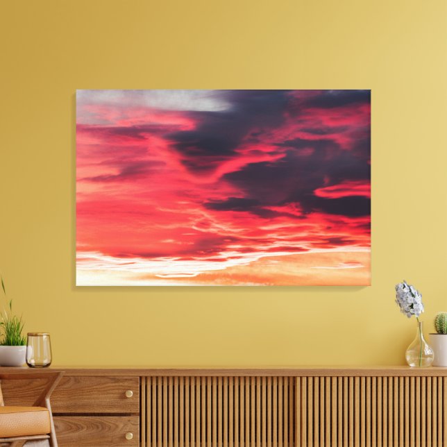 feline wave canvas print (Insitu(LivingRoom))