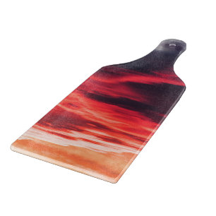 feline wave cutting board