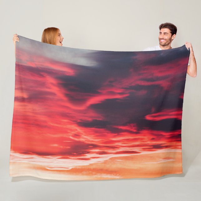feline wave fleece blanket (In Situ)