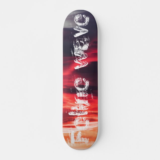 feline wave skateboard (Front)