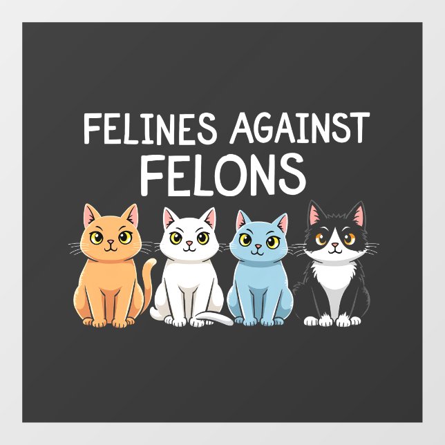 Felines against felons Trump Harris Election Cat  (Sheet)
