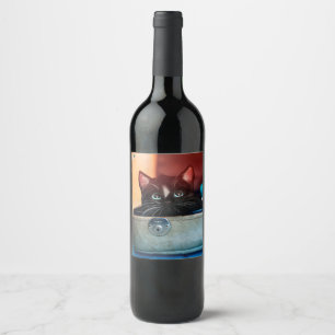 Felini in Suitcase, Ready To (Mind-)Travel - Wine Label