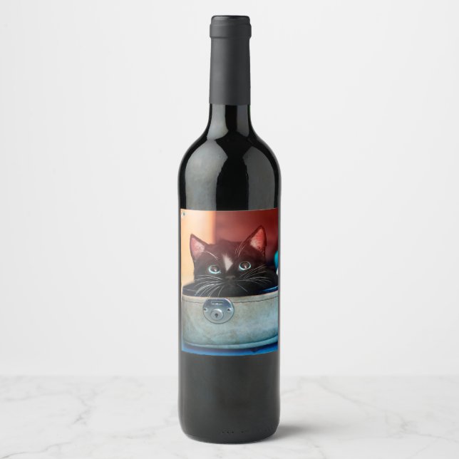Felini in Suitcase, Ready To (Mind-)Travel - Wine Label (Front)