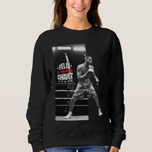 Felix Chavez pose faced right black and white Sweatshirt (Front)