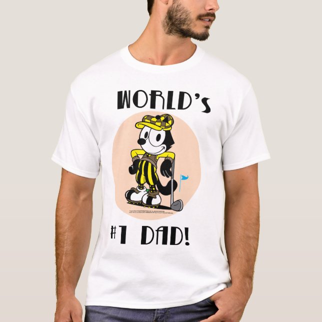 Felix Golfing Father's Day T-Shirt (Front)