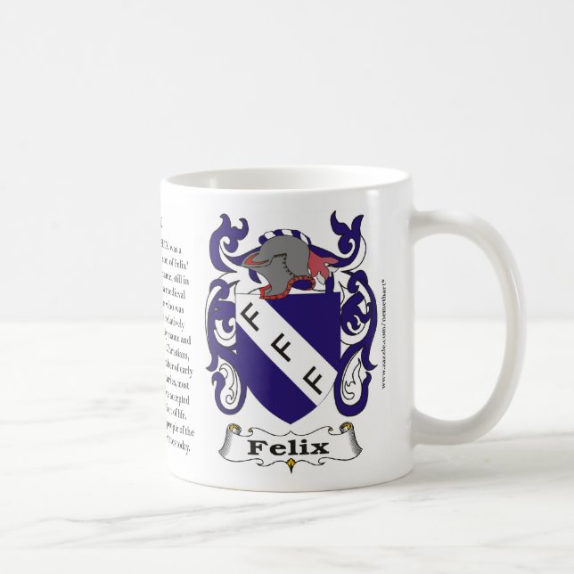 Felix, History, Meaning and the Crest Coffee Mug (Right)