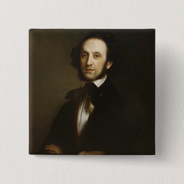 Felix Mendelssohn 15 Cm Square Badge (Front)