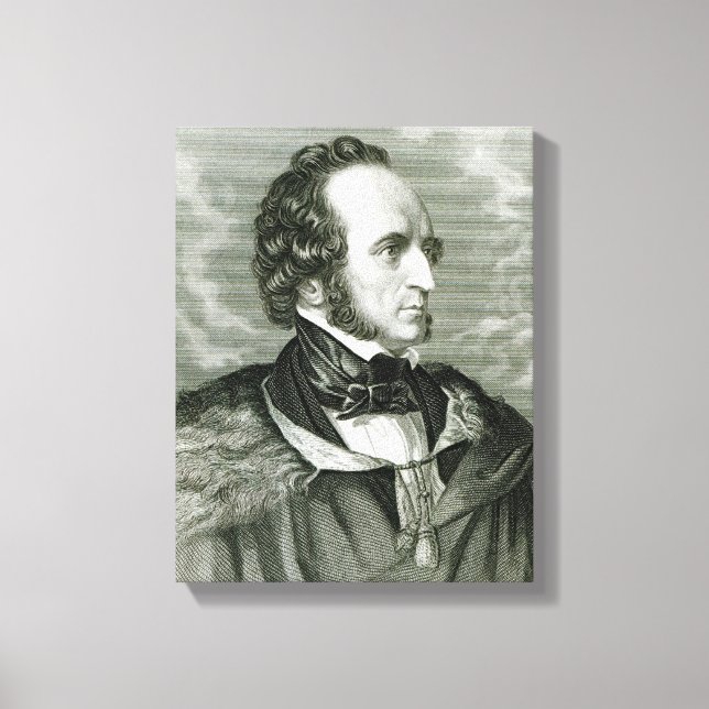 Felix Mendelssohn 2 Canvas Print (Front)