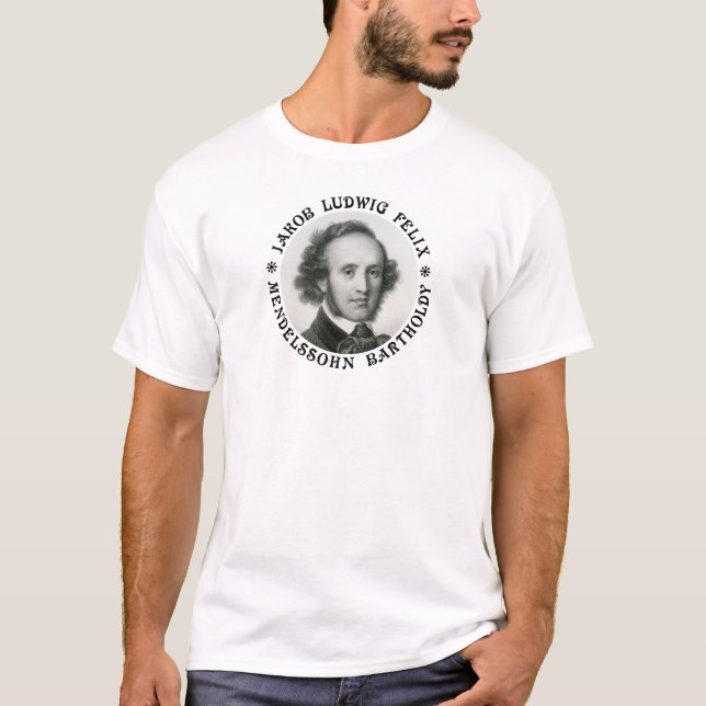 Felix Mendelssohn - Black - CZZ T-Shirt (Front)
