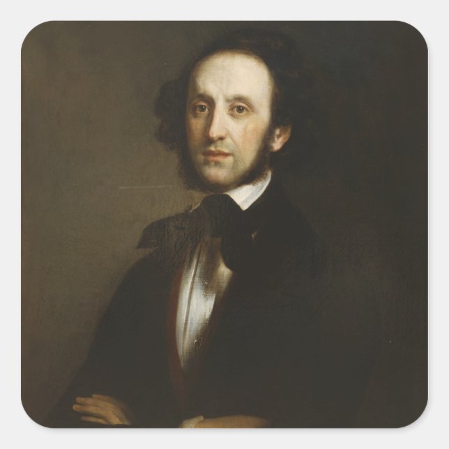 Felix Mendelssohn Square Sticker (Front)