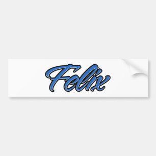 Felix name blue sticker auto sticker