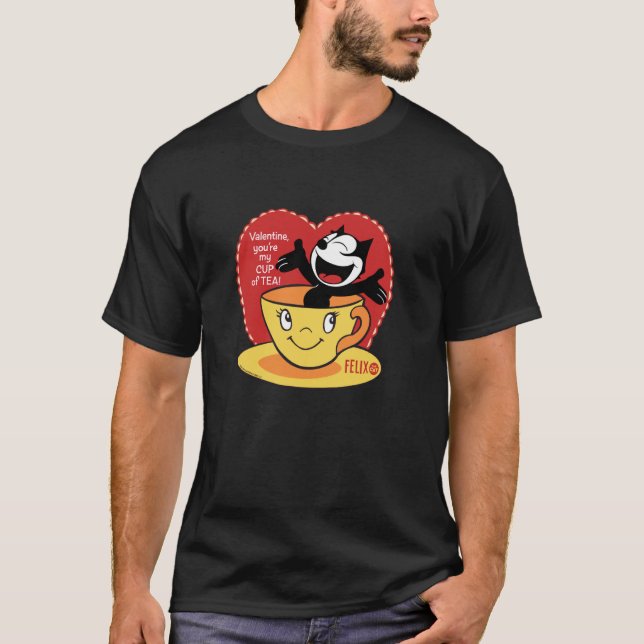 Felix The Cat My Cup Of Tea T-Shirt (Front)
