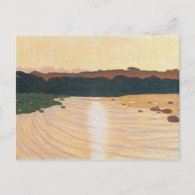 Felix Vallotton - Evening scene Postcard (Front)