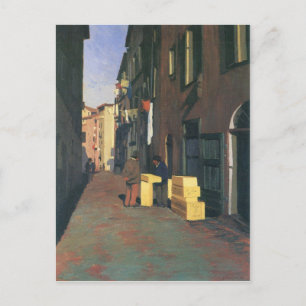 Felix Vallotton - Old street in Nice France Postcard