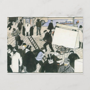 Felix Vallotton - Street scene Postcard
