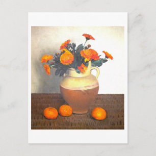 Félix Vallotton's Marigolds and Tangerines (1924) Postcard