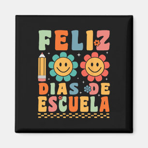 Feliz 100 Dias De Escuela Groovy 100 Days Spanish Magnet